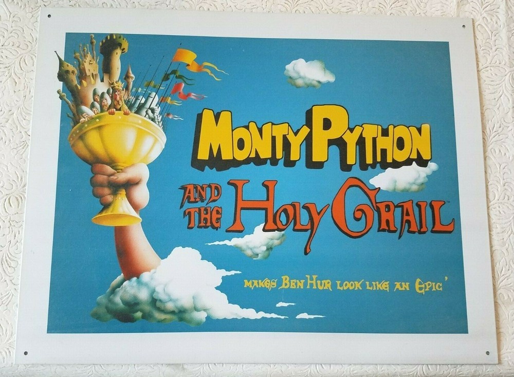Monty Python and the Holy Grail Classic Comedy Movie Metal Tin Sign USA MADE ’04