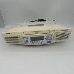 Sony CD Player ICF-CD533 Under Kitchen Cabinet Clock Radio AM FM Mega Bass Read
