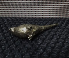 Vintage Solid Brass Pure Copper Budgie Bird Animal Figurine Statue Sculpture