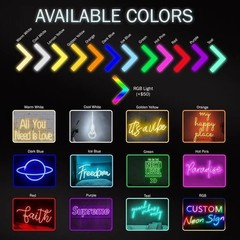 Custom Made Your Name, Quote or Logo Neon Sign Personalized LED Wall Decor