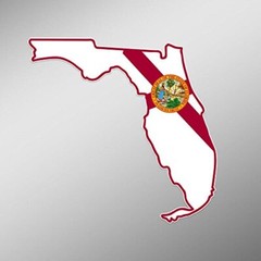 CMI PD250 2-Pack Florida State Flag Outline Decal Sticker | 5.5-Inches |