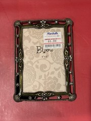 Bijou Ornate Photo Frame 4×6 Brown Gold Metal Rectangle Decorative