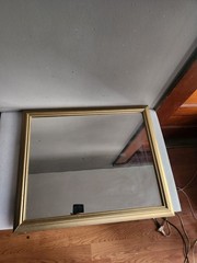 Vintage Gold Acrylic Framed Wall Mirror Accent Mirror • 22½»×18½»