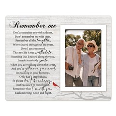 Sympathy Gifts for Loss of Loved One – Memorial Picture Frame 4×6 Photo – Memori