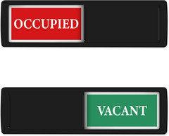 Privacy Sign – Vacant Occupied Sign for Home Bathroom Office Restroom Conference