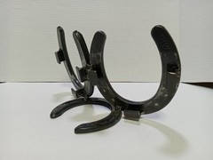 Nordic Forge Custom Made Picture Frame Real Horse Shoes & Nails Western Country