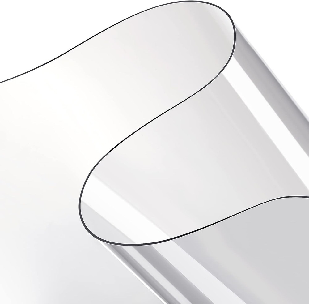 2 Sheets 0.3 mm Clear Plastic Vinyl Sheeting 54 x 36 Inch PVC Clear Vinyl Sheet