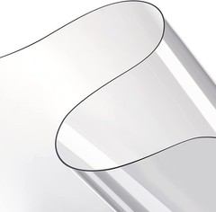 2 Sheets 0.3 mm Clear Plastic Vinyl Sheeting 54 x 36 Inch PVC Clear Vinyl Sheet