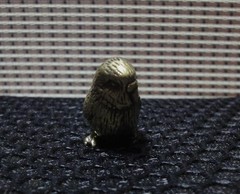 Vintage Solid Brass Pure Copper Budgie Bird Animal Figurine Statue Sculpture