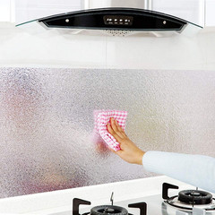 Livelynine Silver Contact Paper for Kitchen Oil Proof Waterproof Sticker Aluminu