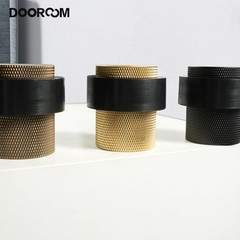 1-1/2 Inch Long Heavy Duty Floor Mounted Brass Door Stopper Brushed Brass