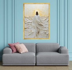 Jesus Walking On Water Canvas Wall art Print Christian Spiritual Home Wall decor