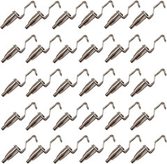 Adjustable Gallery Hooks 18-Pack, Metal Wire Rope Hangers for Thin Cable (1Mm-2M