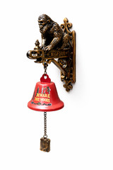 Bigfoot Dinner Bell Wall Mount Sasquatch Cabin Decor Rustic Outdoor Porch Bell