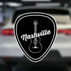 Nashville Guitar Pick – Vinyl Decal – Waterproof – 5.15″ x 5.9″