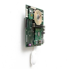 Recycled Apple MAC G4 Computer Motherboard Pendulum wall clock, mouse, PC, Time