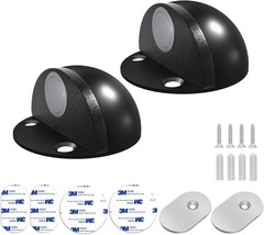 Magnetic Door Stoppers, No Drill Door Stops Magnetic Floor Mount Door Stopper, S