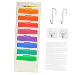 Over the Door Wall Hanging File Organizer, Wall Mount File Holder, Wall Folder