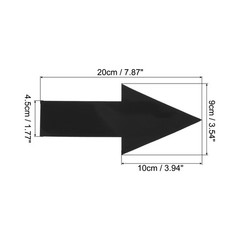 20Pcs Directional Arrow Sticker, 8″ Arrow Removable Adhesive Decals, Black