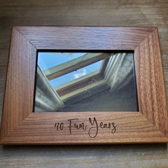 40 Fun Years Wooden Frame