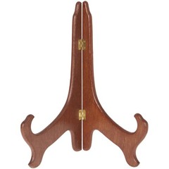 Bard’s Hinged Medium Wood Stand, 11″ H x 8.5″ W x 6″ D (For 10″ – 14″ Plates)
