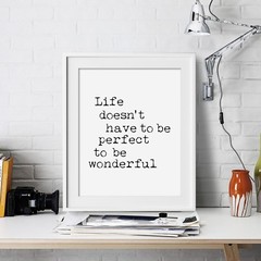 Life Inspirational Wall Art Print Motivational Quote Poster Decor Encouragement