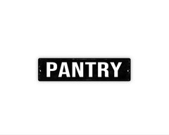 Pantry Sign Metal Wall Sign Kitchen Pantry Decor Food Storage Room Label
