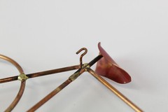Vintage Handmade Copper Bicycle, Bike Hanging Wall Sculpture, Art 11.75″ x 7″