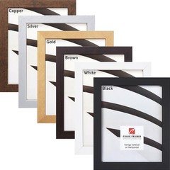 Custom Picture Frame Made to Order Any Size Modern | Engineered wood with glass