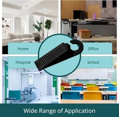 4 PCS Door Stopper Grooved Rubber Wedge with Hook for Office Home Door