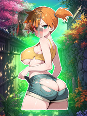 Adult Anime Waifu Pokemon Misty/ Kasumi 6″ Vinyl Sticker