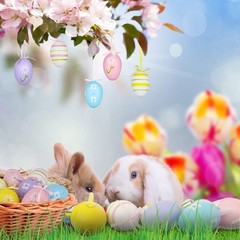 12Pcs Easter Decorations Eggs Hanging Ornaments Colorful for Tree Decor Party
