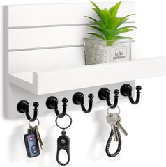 Key Holder Wall Easy Installation Mail Organizer Wall Mount Hanging Key Rack