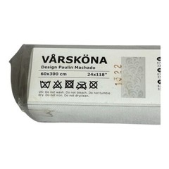 IKEA VÅRSKÖNA Panel Curtain White 24″x118″ Cotton Polyester Paulin Machado NIB