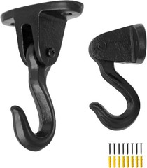 2 Pack Cast Iron Ceiling Hook,Industrial Coat Hook,Chandelier Hooks,Plant Pot