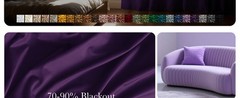 Purple Room Darkening Velvet Curtains, 84 inch Long, Living Room Back Tab & Rod