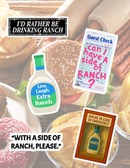 Ranch Lover Food 4pk Sticker Pack