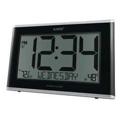 513-05867 La Crosse Technology Jumbo Atomic Digital Wall Clock – Open Box