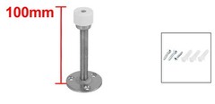 4-inch Long Metal Floor Mounted Door Stop Stopper Bumper