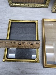 Vintage Picture Frame Lot Of 7 Brass Gold Tone MCM Mixed Varies Ornate PF005