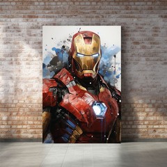 Iron Man Wall Art V2 Canvas or Poster Print Home Decor Painting Superhero