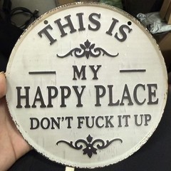 This Is My Happy Place Don’t F It Up Man Cave Metal Sign Rustic Man Cave New
