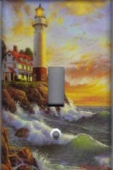 LIGHTHOUSE NAUTICAL No.1 HOME DECOR LIGHT SWITCH PLATES AND OUTLETS