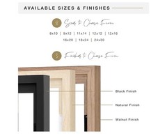 MCS Canvas Float Frames 12×16 Frame, Walnut Woodgrain for Finished Canvases