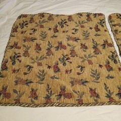 3 Pillowcases European Woven Floral Decor Bed Sofa Zippered Flemish Tapestry