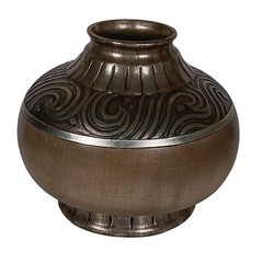 Art Deco Vase Modern Textured Decorative Home Décor Artmax International 10″H