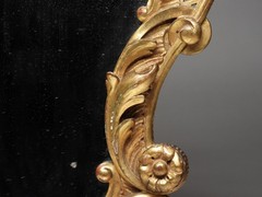 FINE! Italian Florentine Gilt Wood Diminutive Courting Mirror