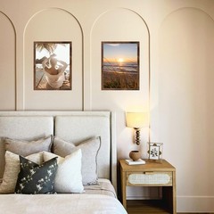 Deep Brown 9×12 Wood Picture Frame for Wall or Tabletop, Horizontal/Vertical