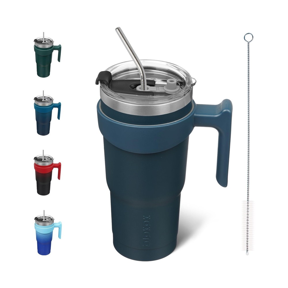 BJPKPK 20 oz Tumbler With Handle Insulated Tumbler With Lid And Str… Fast Ship
