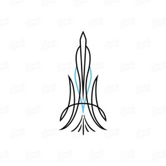 Hot Rod Pinstripe Decal – Vinyl Pinstripe Scrolls for Car Truck and Motorcycle